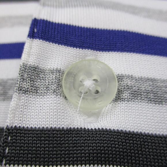 Clemson Tigers Shirt Mens Medium White Gray Striped Polo NCAA Football PING Golf - Picture 13 of 16